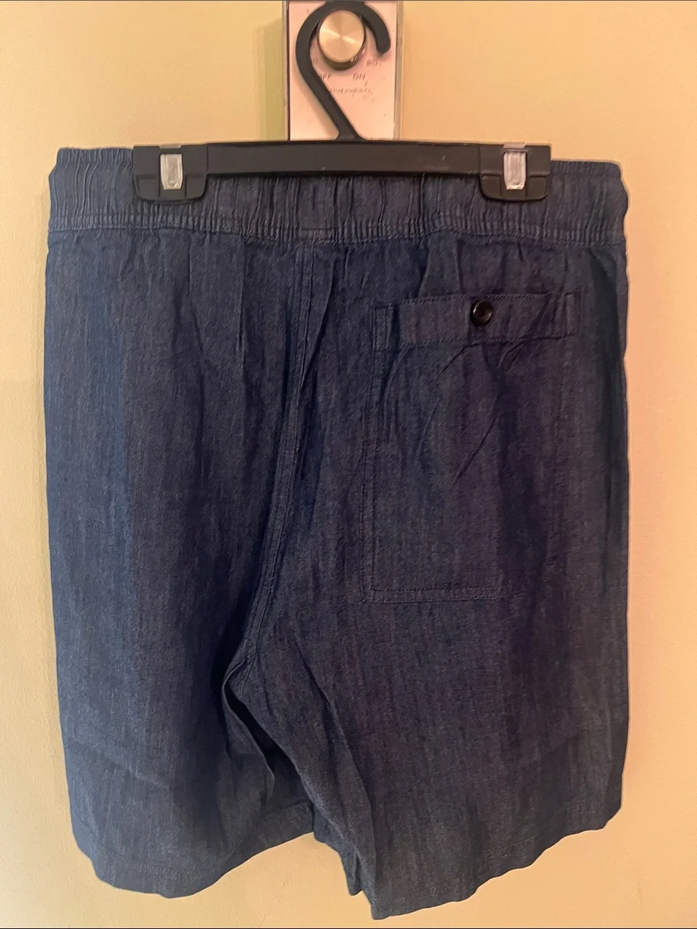 Karl Lagerfeld Men’s Elastic Drawstring Shorts in Indigo